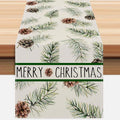 ZCHOMI Pinecones Christmas Table Runner