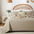KAKKI Beige Quilt Set King Size