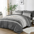 Dobuyly Grey Queen Comforter Set 7 Pieces