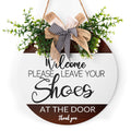 Welcome Please Remove Your Shoes Sign