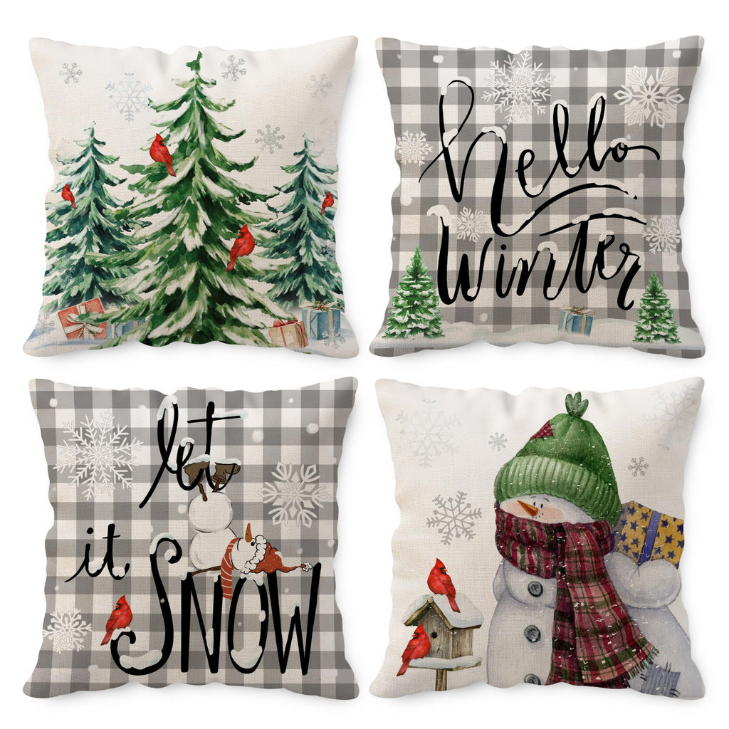 Unibyby Winter Pillow Covers