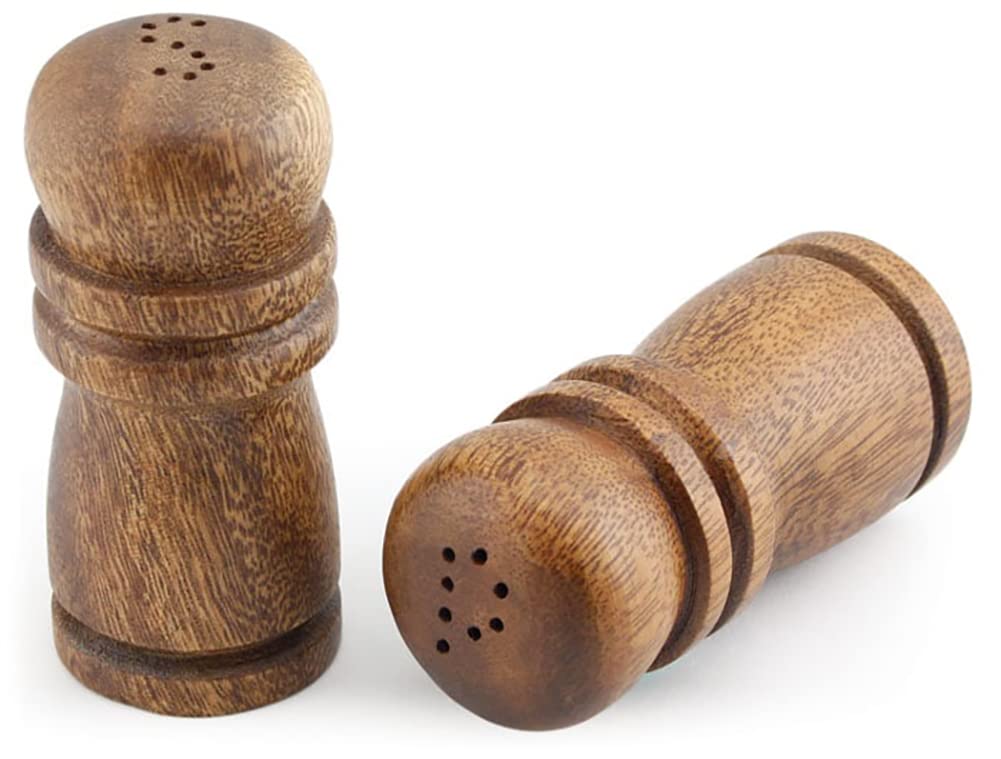 Acacia Wood Salt & Pepper Shakers