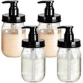 Amolliar Plastic Mason Jar Soap Dispenser with Pump Lid 16OZ