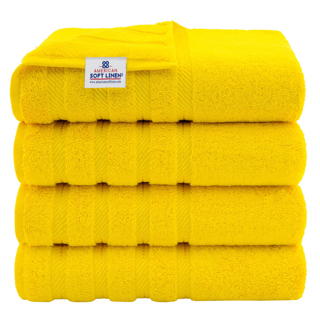 American Soft Linen Luxury 4 Piece Bath Towel Set