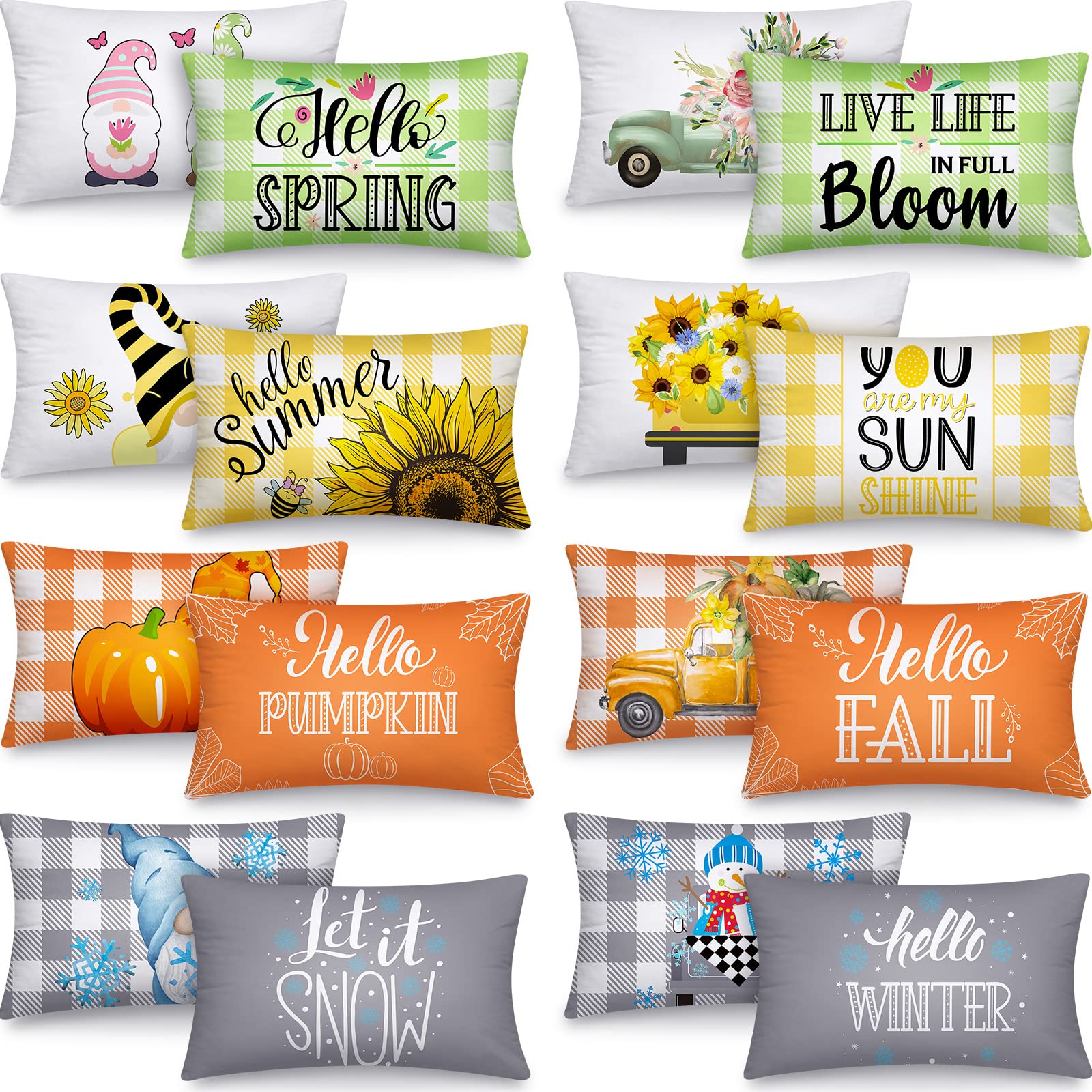 Tatuo 16 Set Seasonal Pillow Covers
