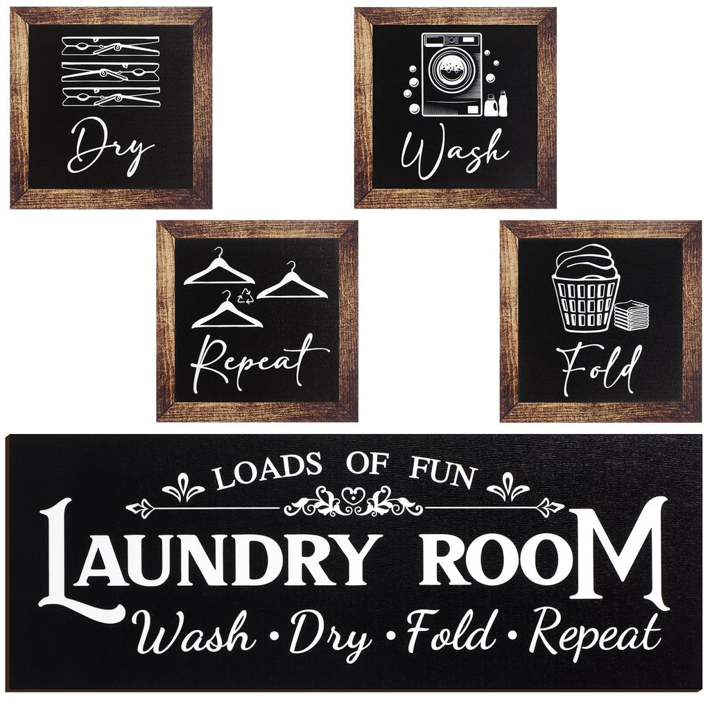 Yerliker Set of 5 Laundry Room Decor