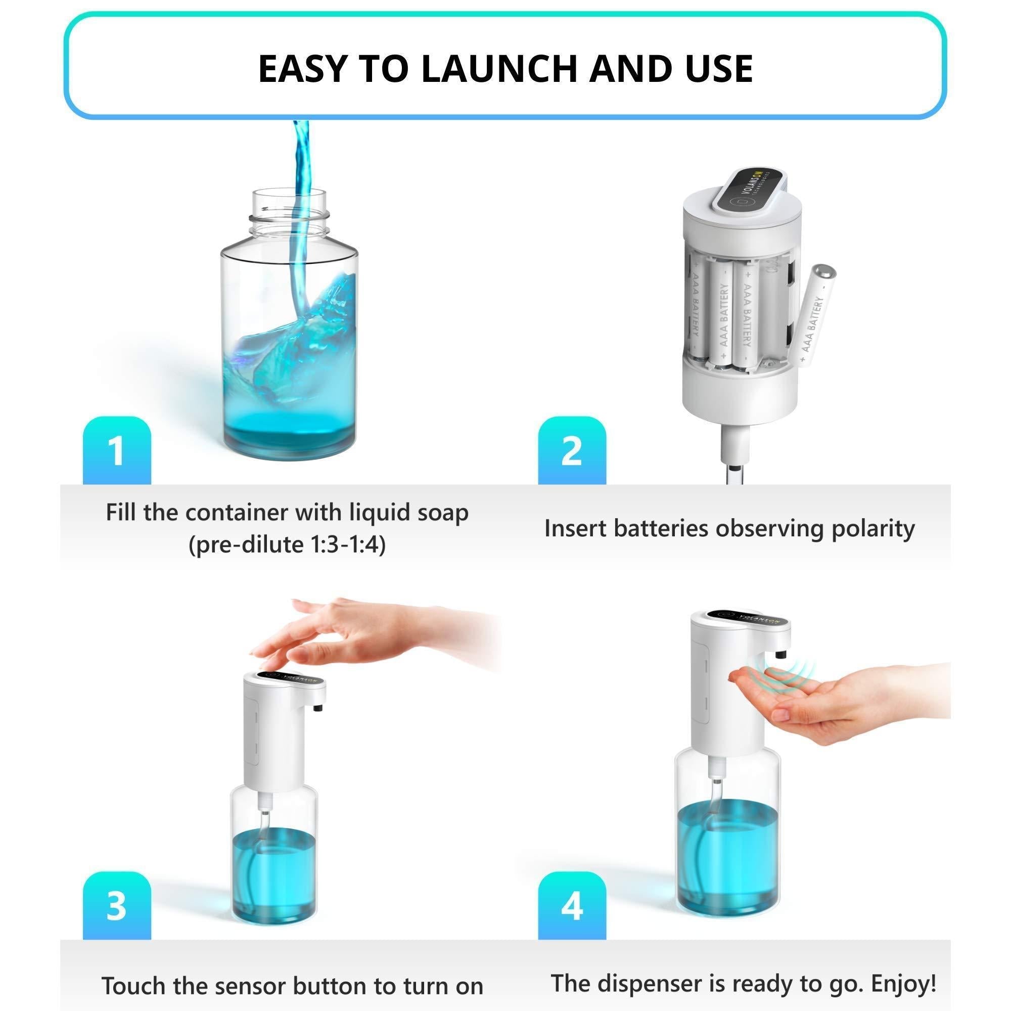 Automatic Touchless Foaming Soap Dispenser 12oz