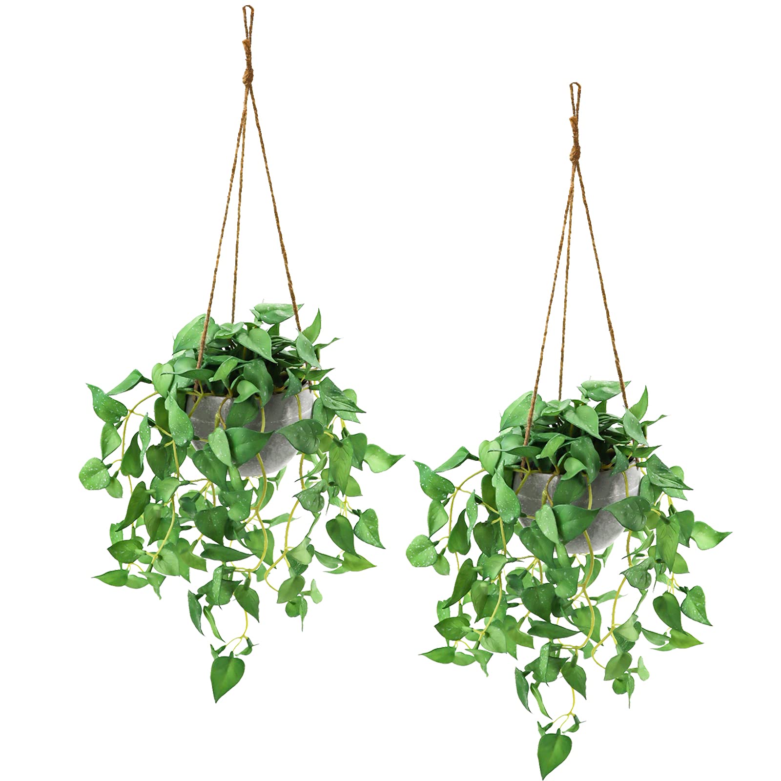 TNNTOPELE Artificial Hanging Plants 2 Pack