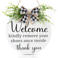 TOARTI 12"x12" Please Remove Your Shoes Front Door Sign