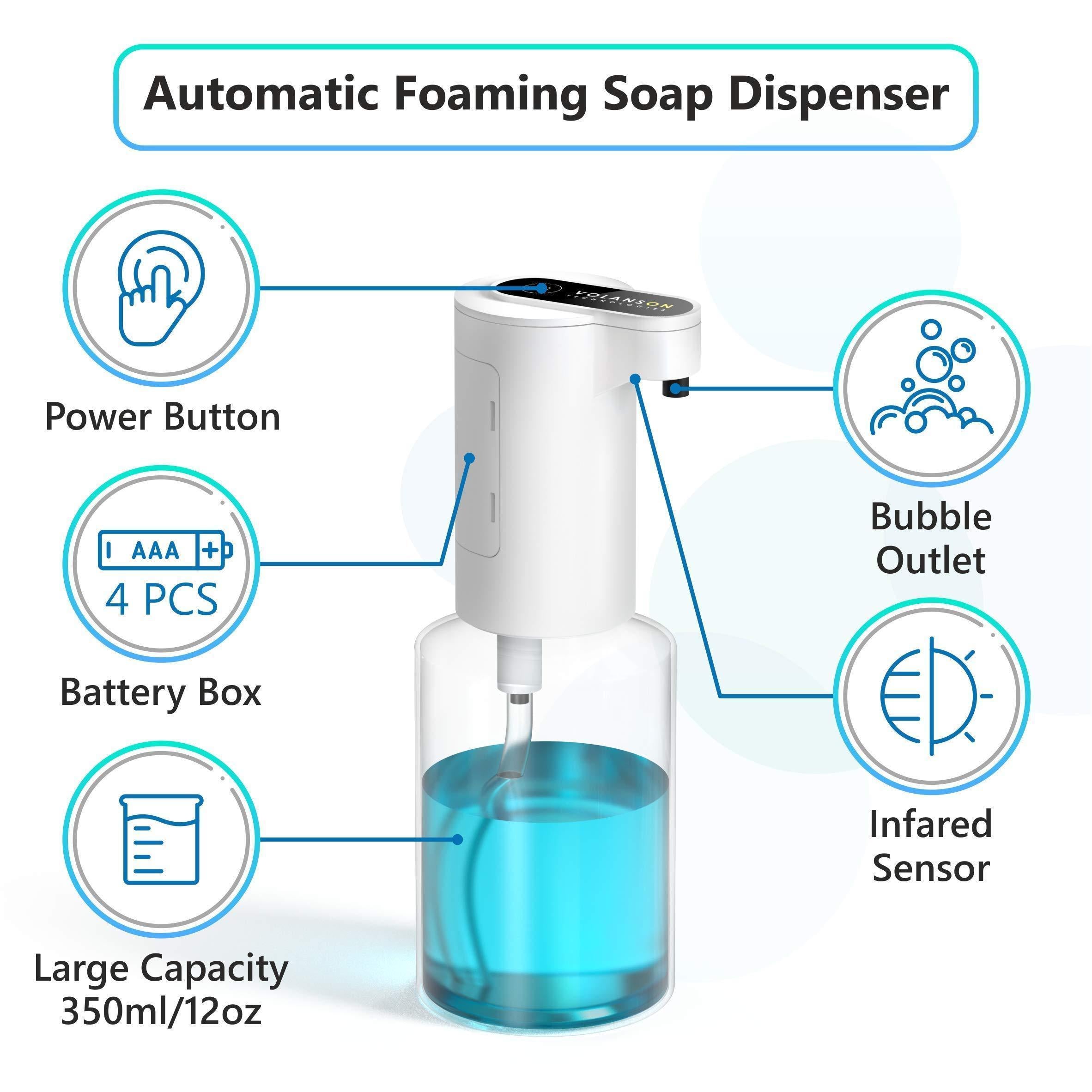 Automatic Touchless Foaming Soap Dispenser 12oz