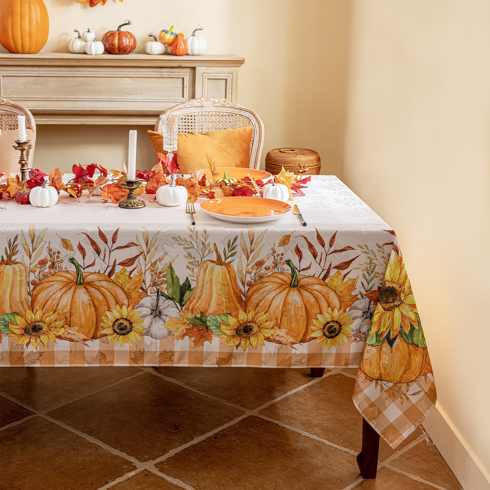 Softalker Thanksgiving Rectangle Tablecloth