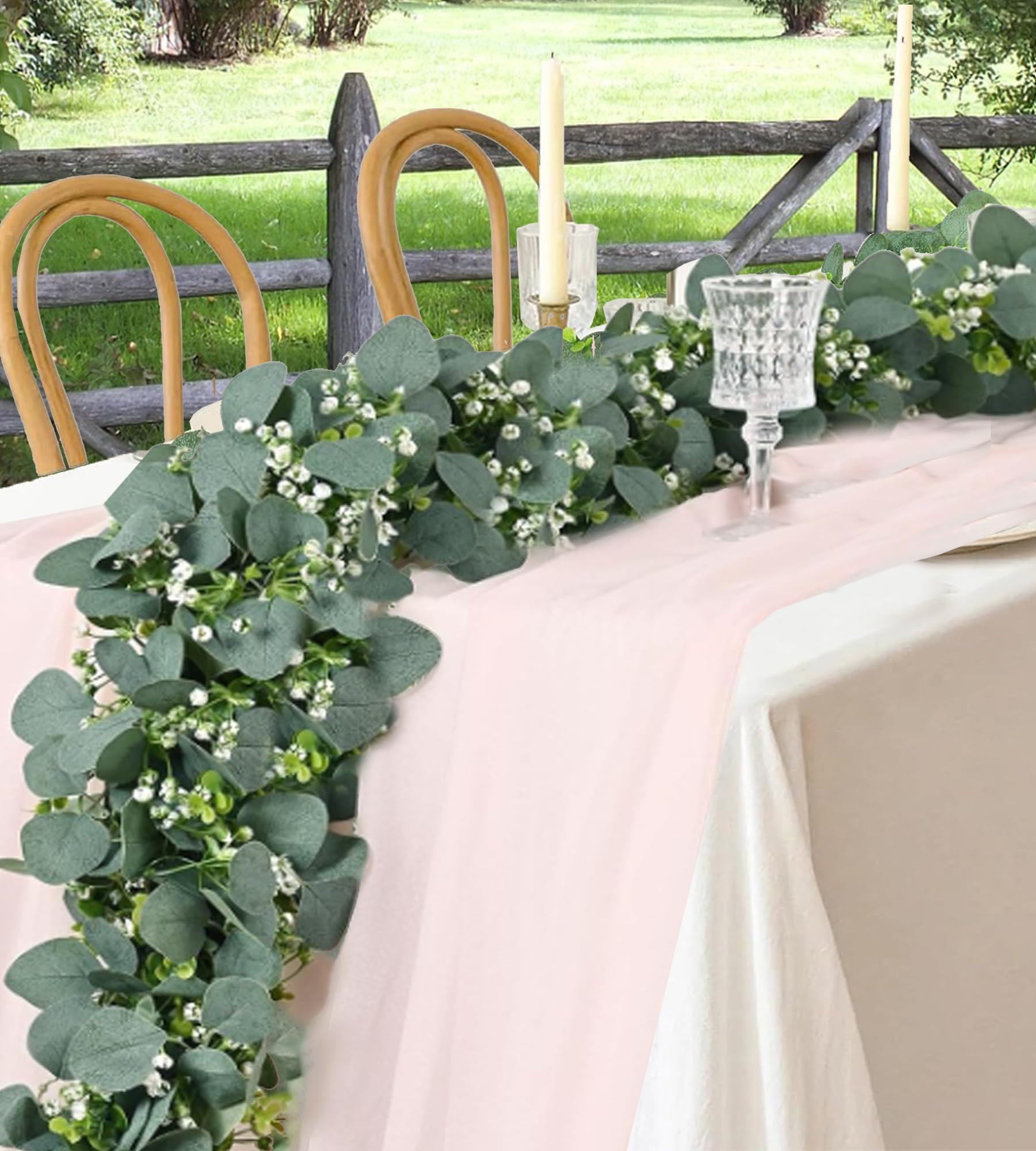 Eucalyptus Garland 2PCS 6FT Artificial Ivy Greenery