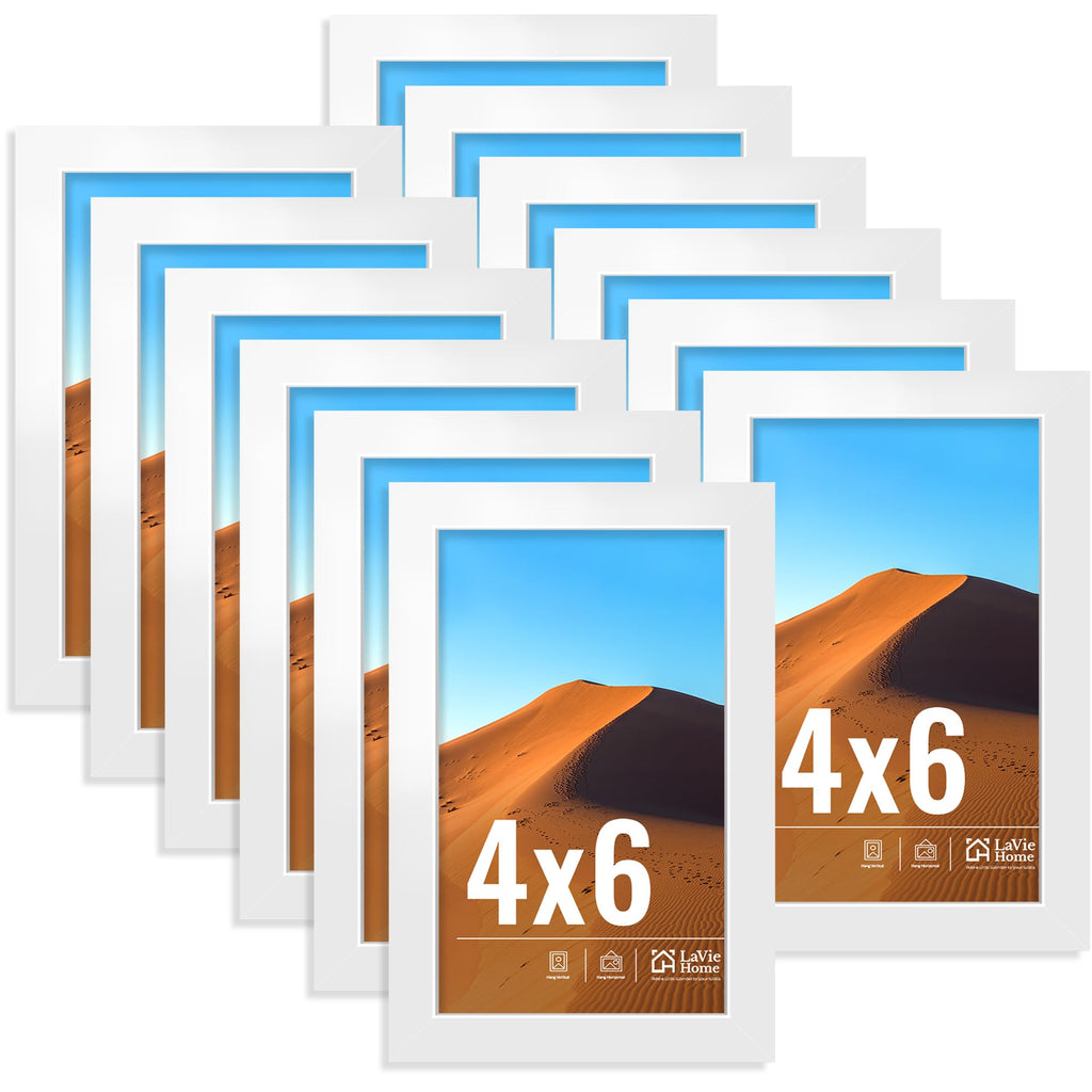 LaVie Home 4x6 Picture Frames Set of 12