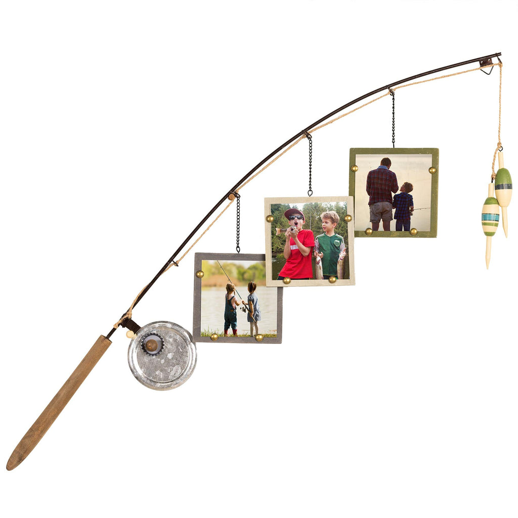Youngs Inc. Wood Fishing Pole Picture Frame