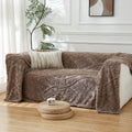 Brown Fleece Throw Blanket Super Soft