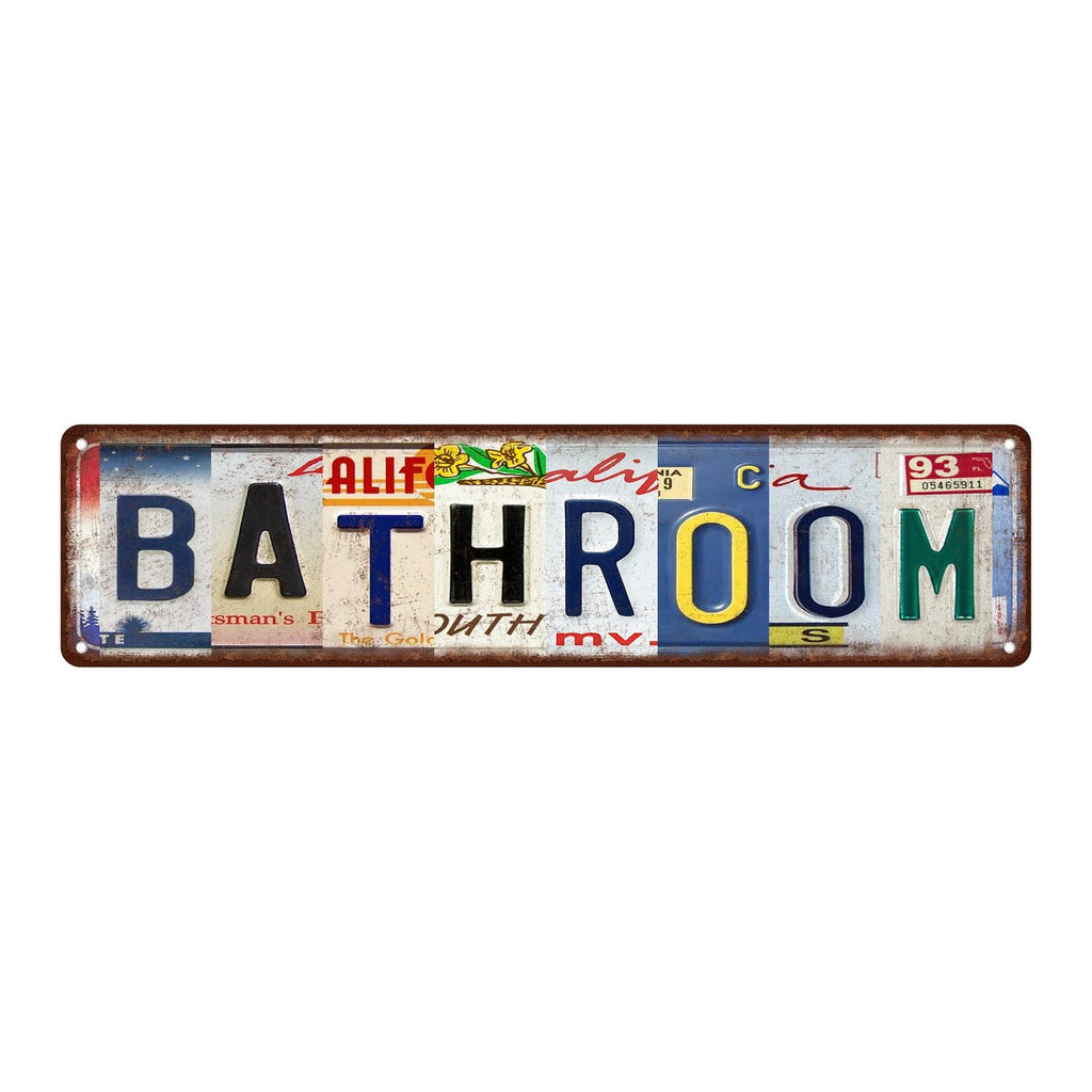 Vintage Bathroom Sign