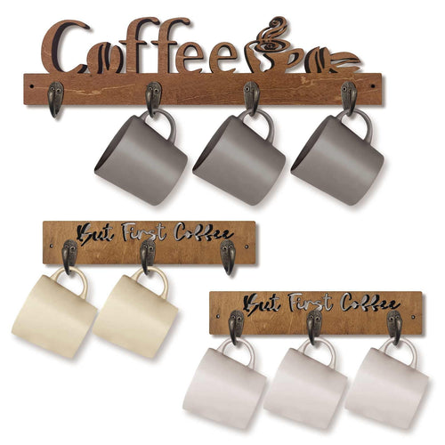 3 Pack Coffee Mug Shelf Mug Rack Wall Mounted