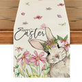 Artoid Mode Daisy Bunny Rabbit Easter Table Runner
