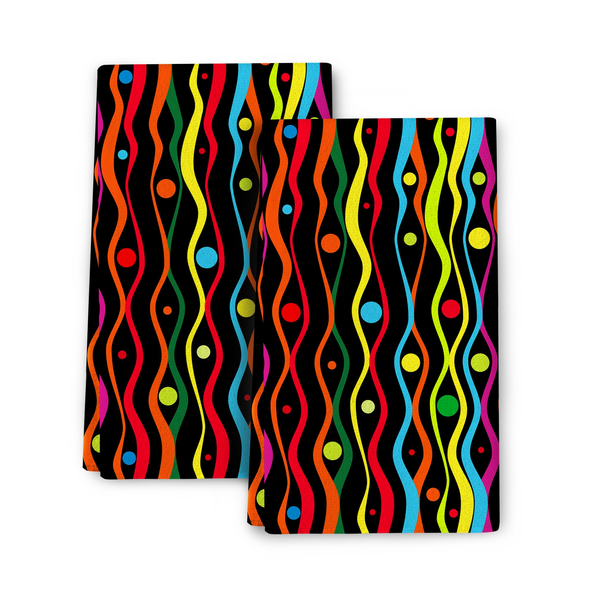 Bapcoku Abstract Colorful Kitchen Towels